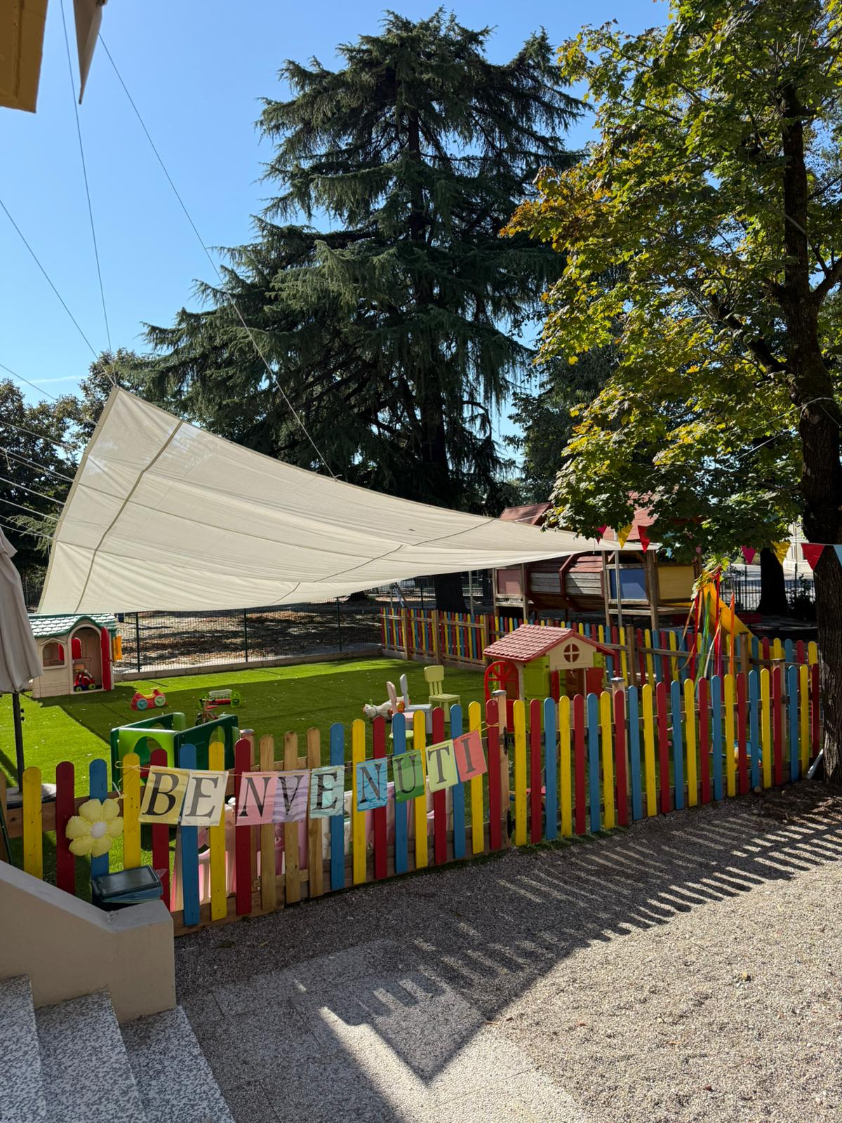 Finalmente un po’ d’ombra nel giardino del nostro Nido! ☀️🌳
